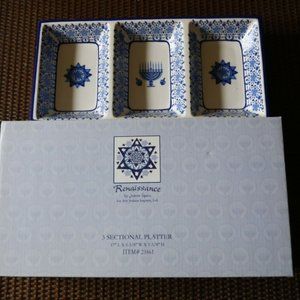 Jewish Divisional Serving Tray (Three Sections)